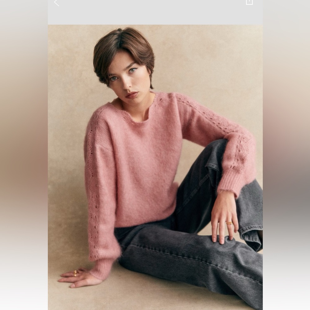 Sezane Stacy Jumper Petal - Size S